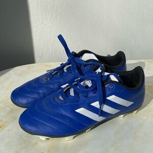 adidas Kids' Goletto VIII FG Soccer Cleats blue/white size 3.5